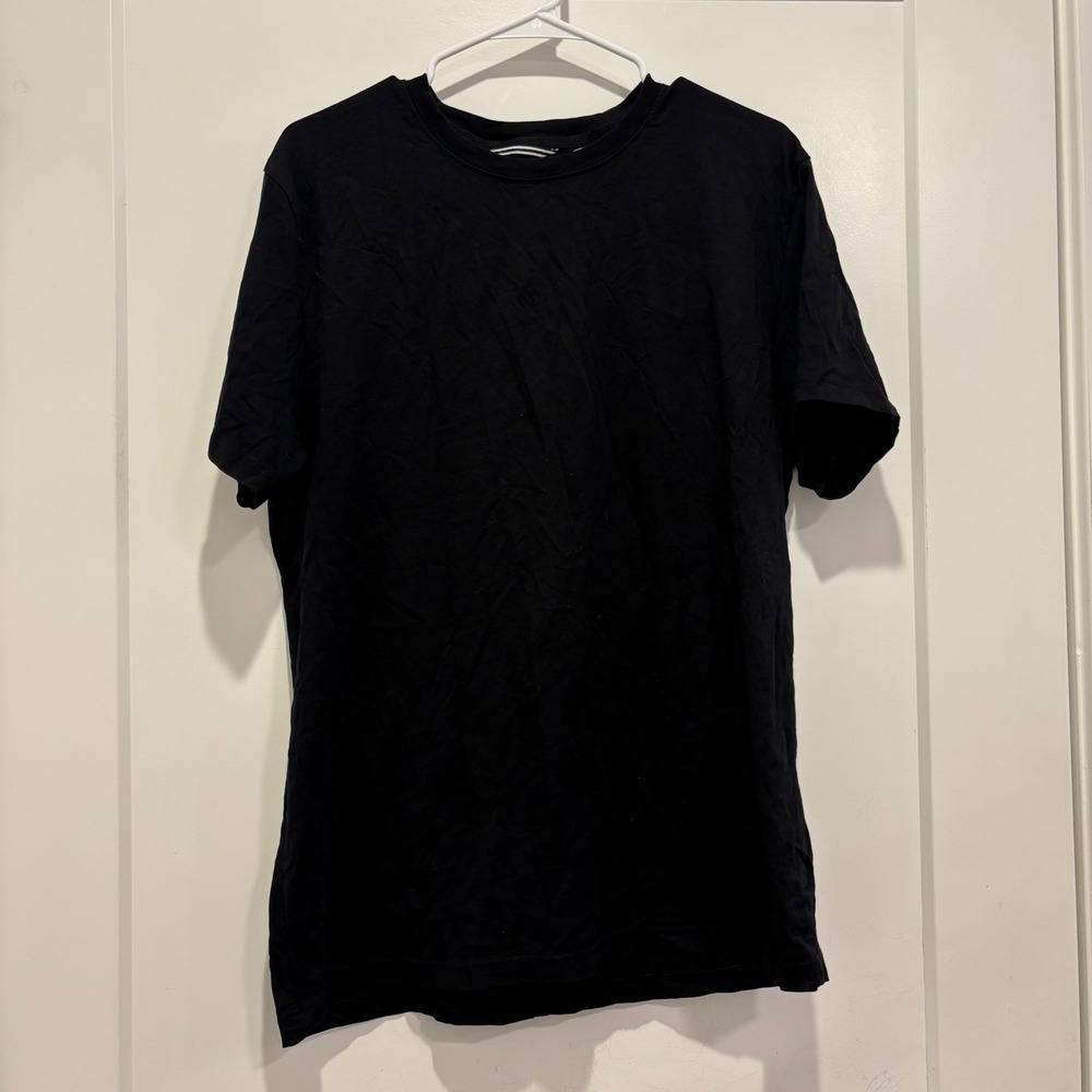 Porter & Ash Performance Tee Mens XL Black Short Sleeve Cotton Stretch T-Shirt